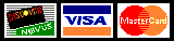 Discover, Mastercard, and Visa.
